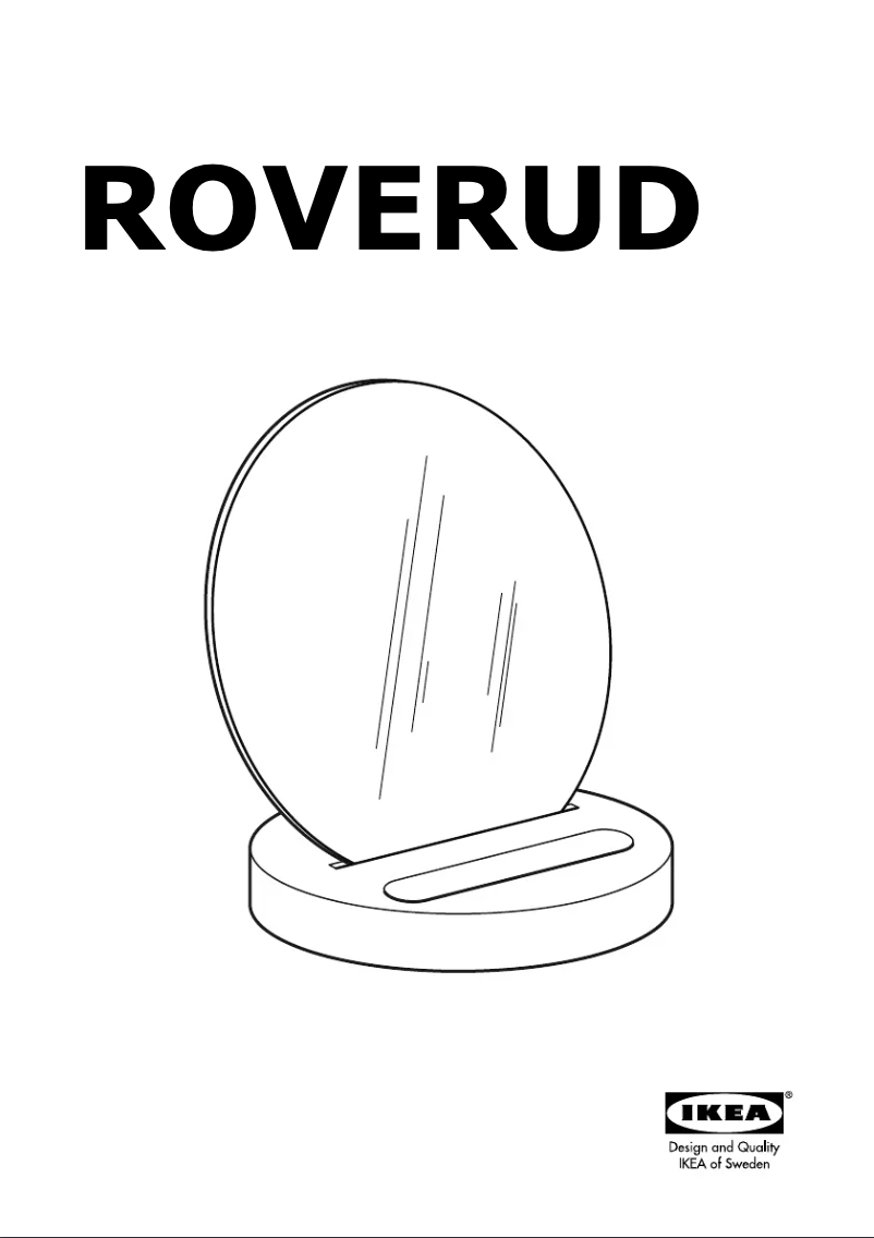 Image de la première page du manuel de l'appareil ROVERUD 704.345.37