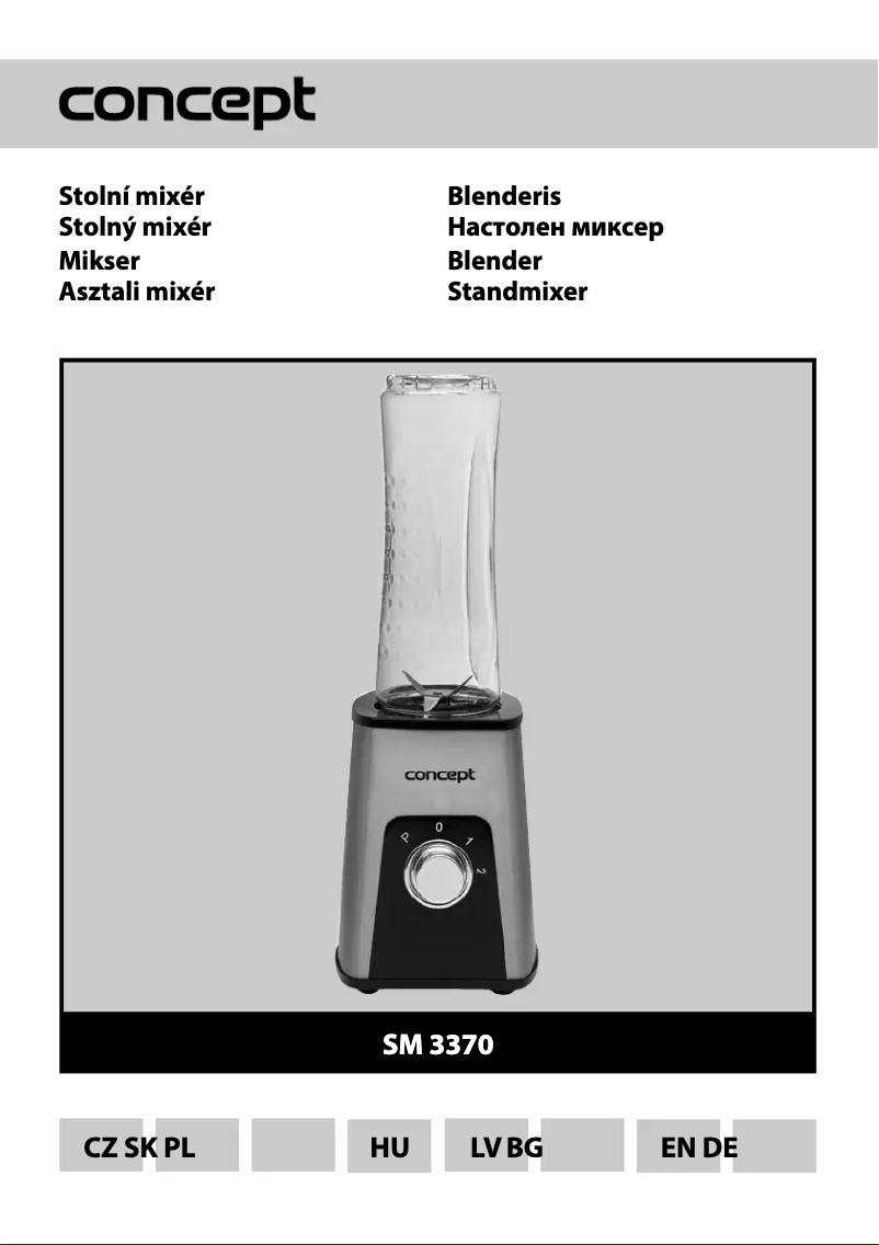 Page 1 de la notice Manuel utilisateur Concept SM-3370