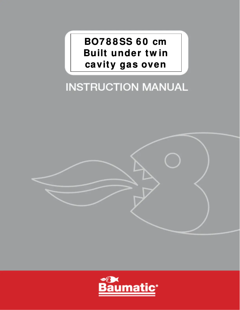 Page 1 de la notice Manuel utilisateur Baumatic BO788SS