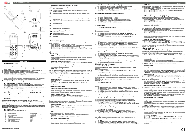 Imagen de la primera página del manual del dispositivo TE-5746ALBB