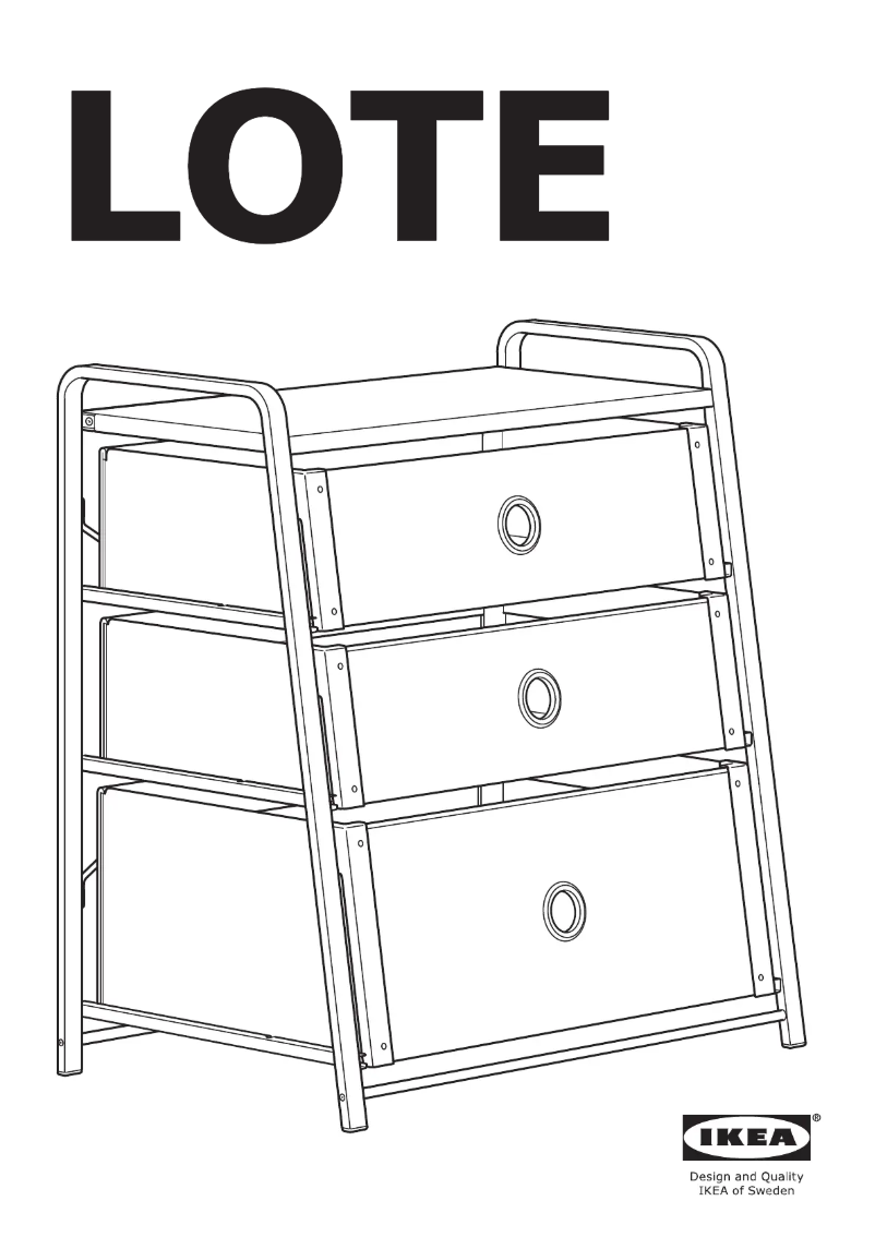 Page 1 de la notice Manuel utilisateur Ikea LOTE 302.937.23