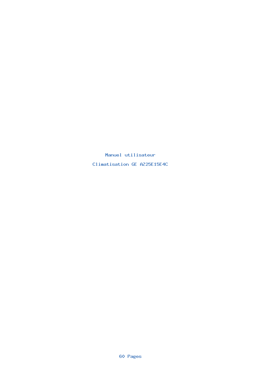 Image de la première page du manuel de l'appareil AZ25E15E4C