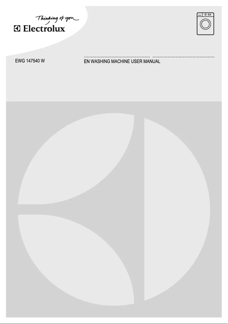 Página 1 del manual Manual de usuario AEG EWG147540W