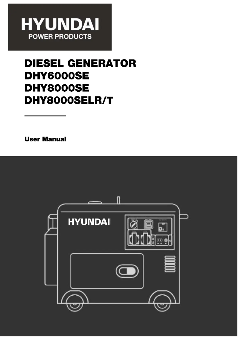 Page 1 de la notice Manuel utilisateur Hyundai DHY6000SE