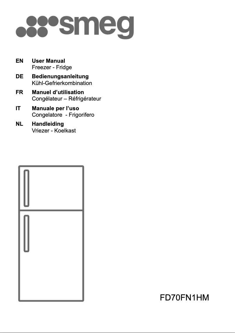 Page 1 de la notice Brochure Smeg FD70FN1HM