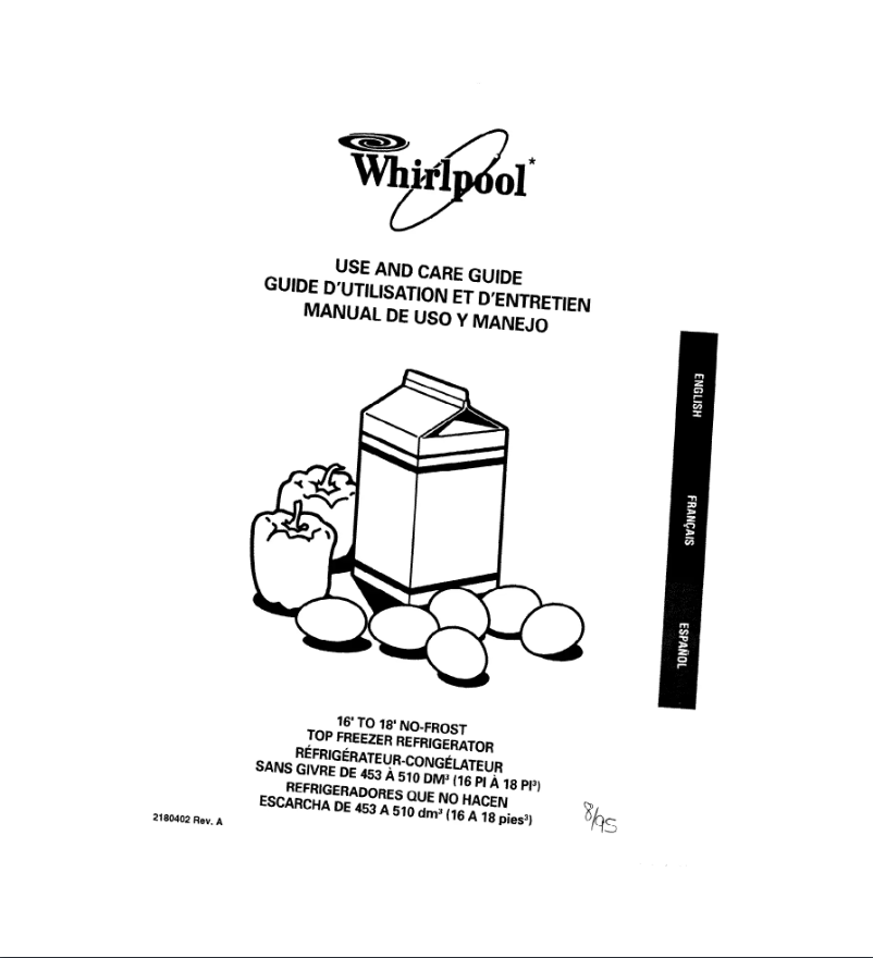 Página 1 del manual Manual de usuario Whirlpool ET16JKXDN00