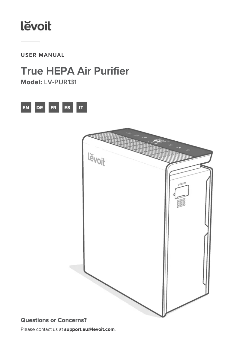 Página 1 del manual Manual de usuario Levoit LV-PUR131