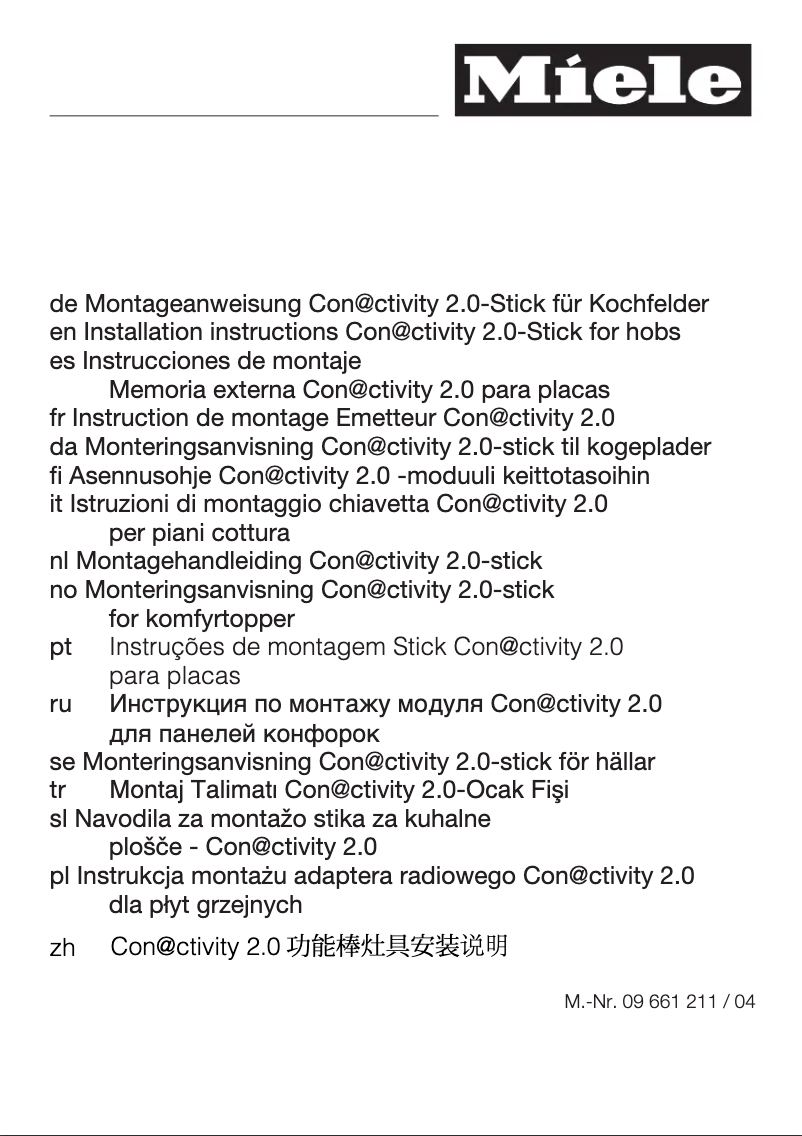 Page 1 de la notice Manuel utilisateur Miele DA 2806 RVS