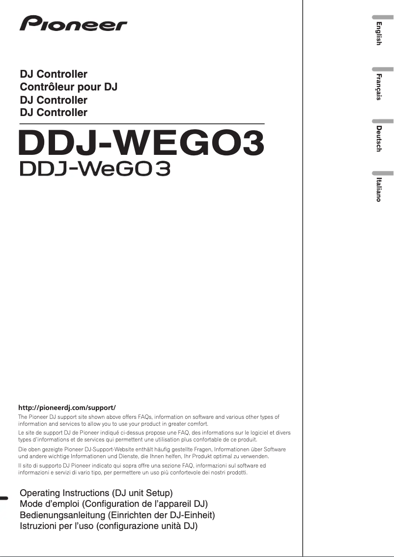 Página 1 del manual Manual de usuario Pioneer DDJ-WEGO3-K