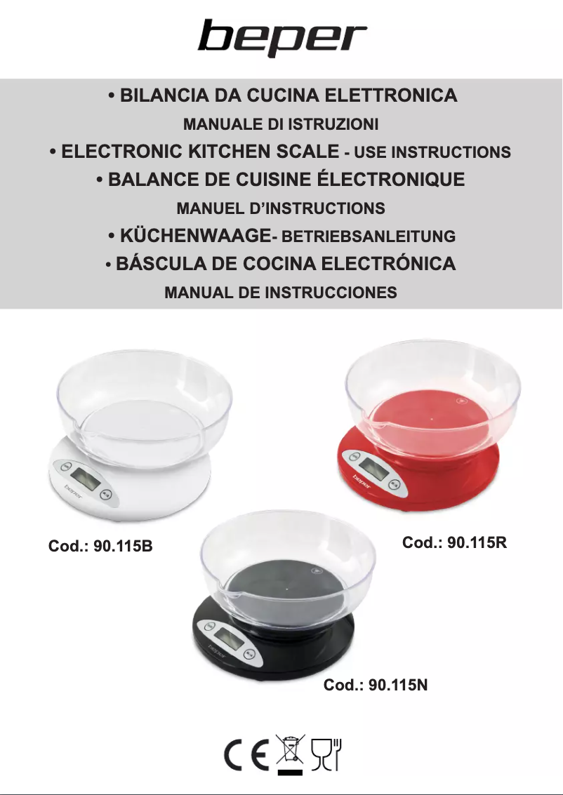 Page 1 de la notice Manuel utilisateur Beper 90.115B
