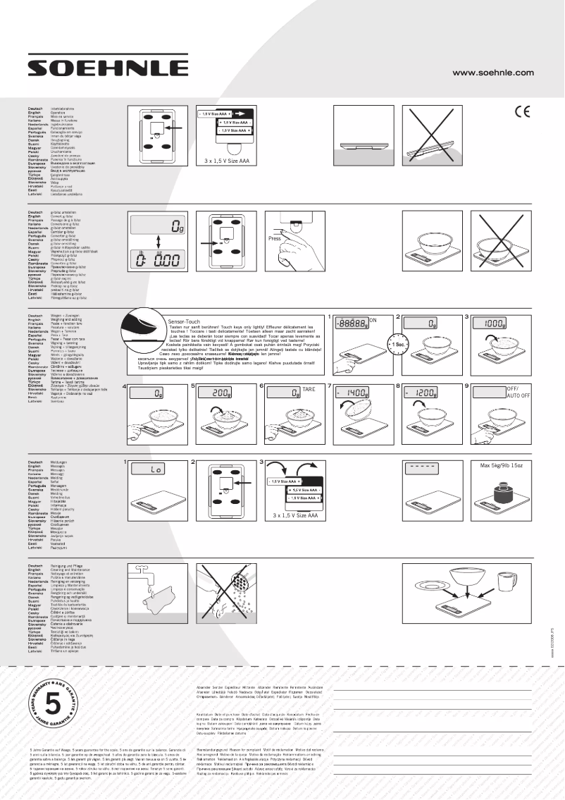 Página 1 del manual Manual de usuario Soehnle 66141