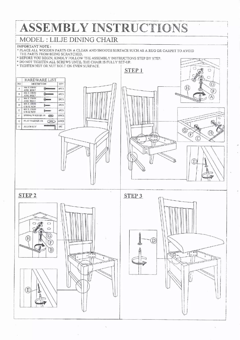 Page 1 de la notice Manuel utilisateur Talgø Lilje