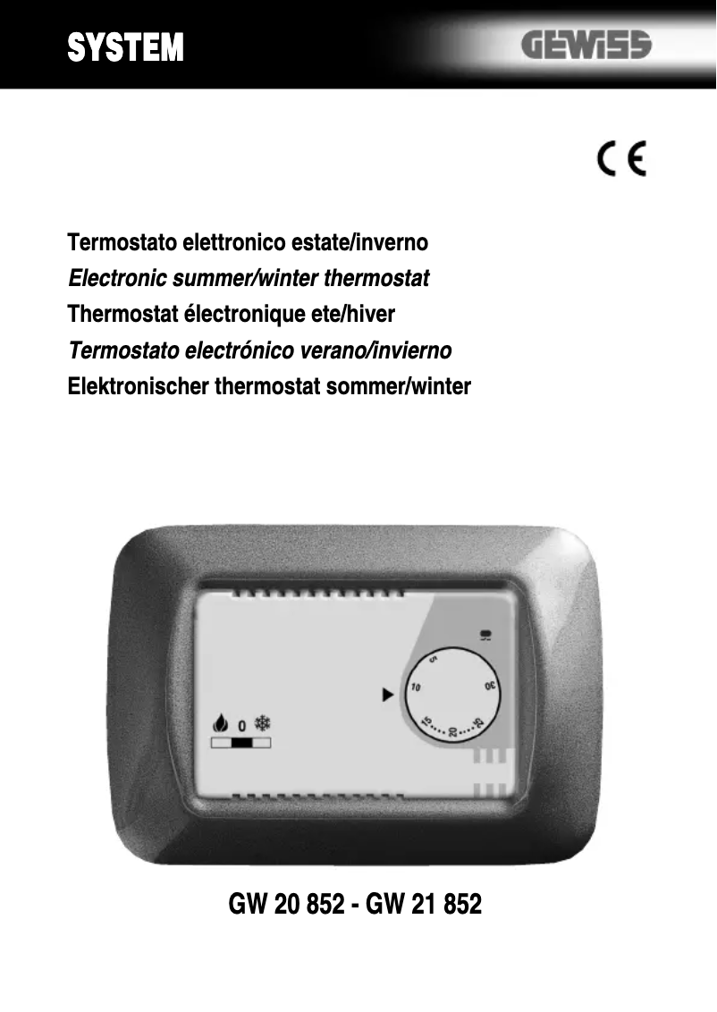 Página 1 del manual Manual de usuario Gewiss GW20852