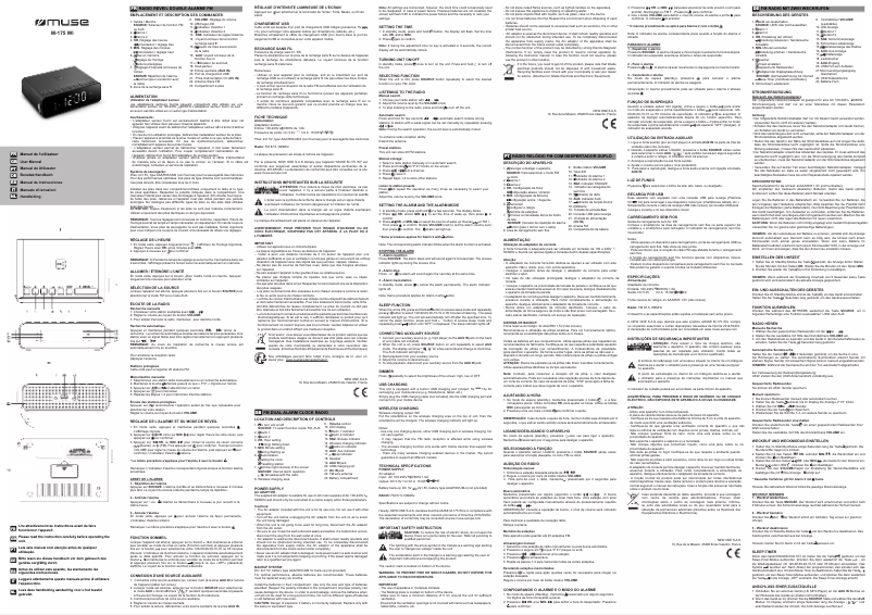 Page 1 de la notice Manuel utilisateur Muse M-175 WI