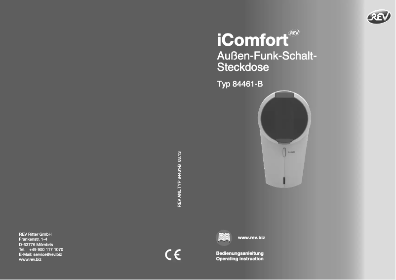 Page 1 de la notice Manuel utilisateur REV iComfort 84461-B 