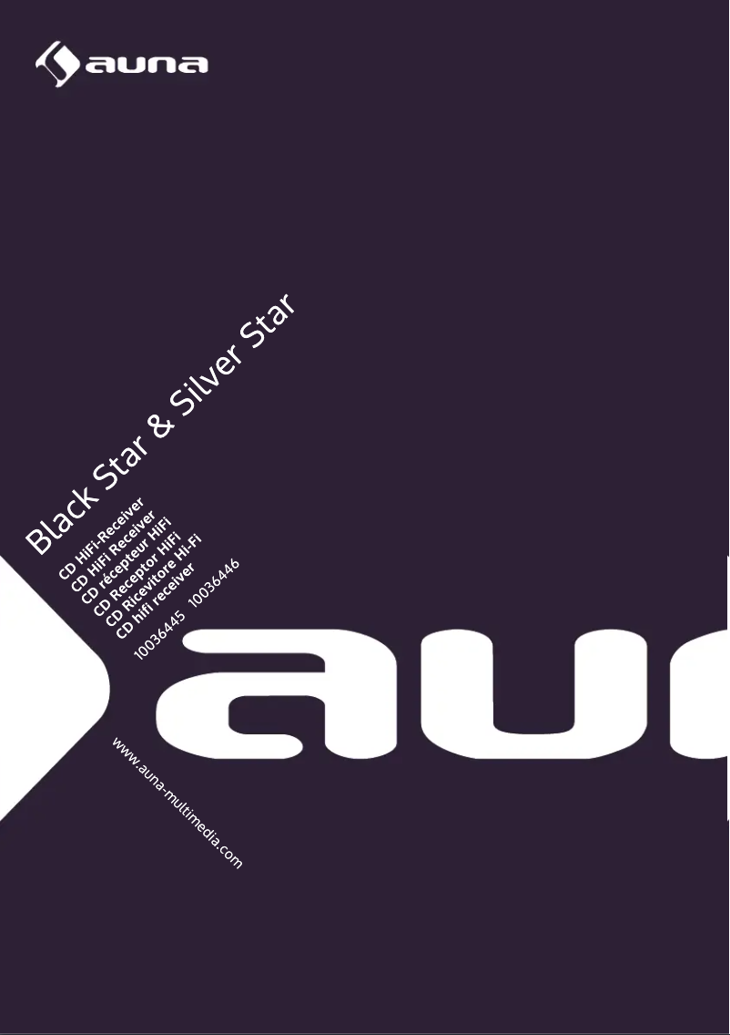 Page 1 de la notice Manuel utilisateur Auna Silver Star CD