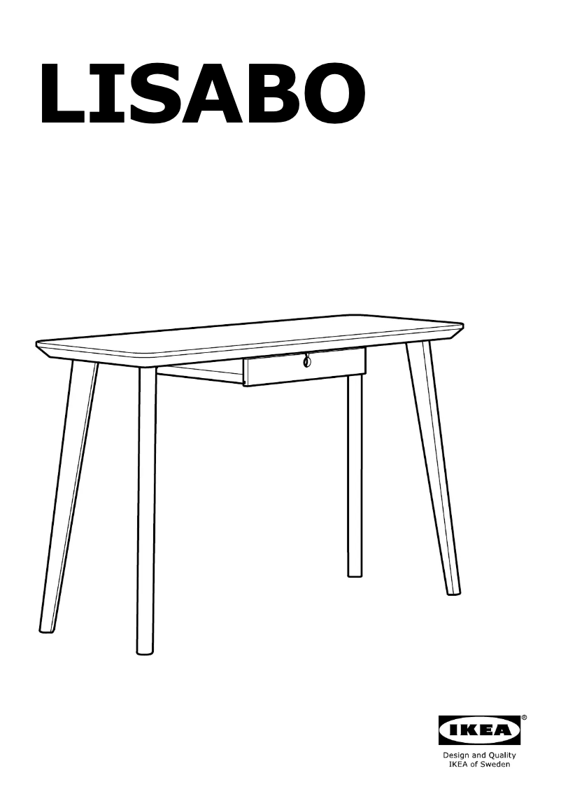 Page 1 de la notice Manuel utilisateur Ikea LISABO 302.990.70
