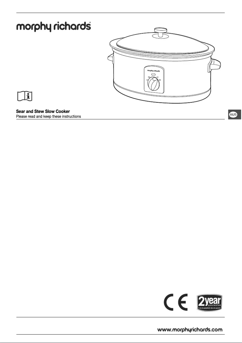 Page 1 de la notice Manuel utilisateur Morphy Richards 461000