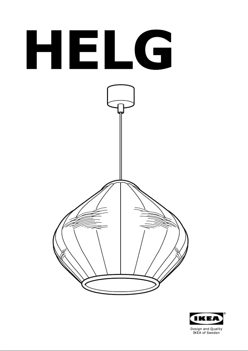 Page 1 de la notice Manuel utilisateur Ikea HELG