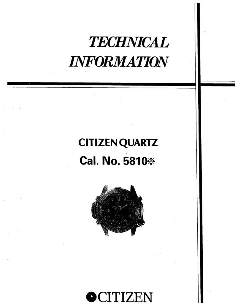 Página 1 del manual Manual de usuario Citizen CAL 5810