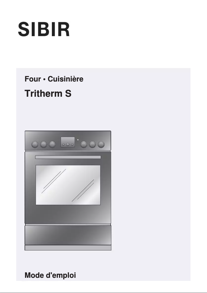 Page 1 de la notice Manuel utilisateur SIBIR EB Tritherm S DV 21009 Swiss