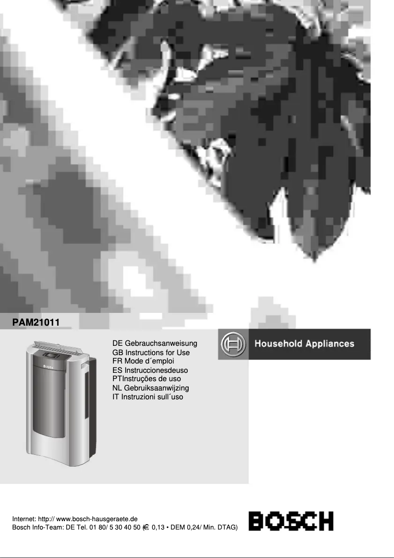 Page 1 de la notice Manuel utilisateur Bosch PAM 21011