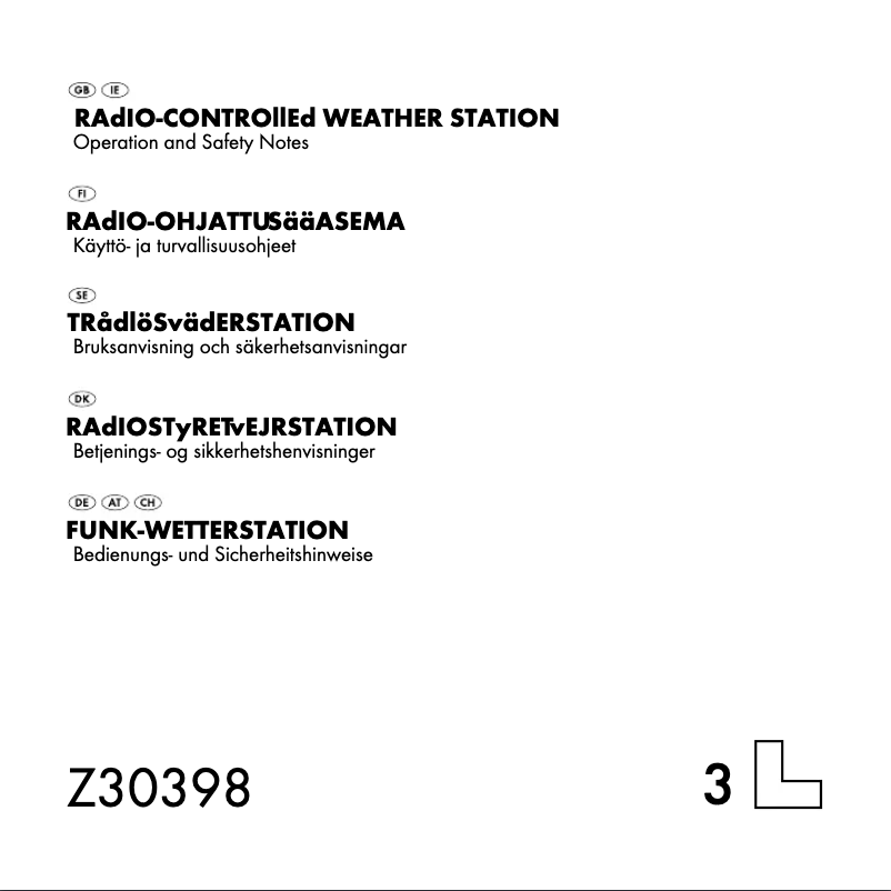 Page 1 de la notice Manuel utilisateur Auriol IAN 53673