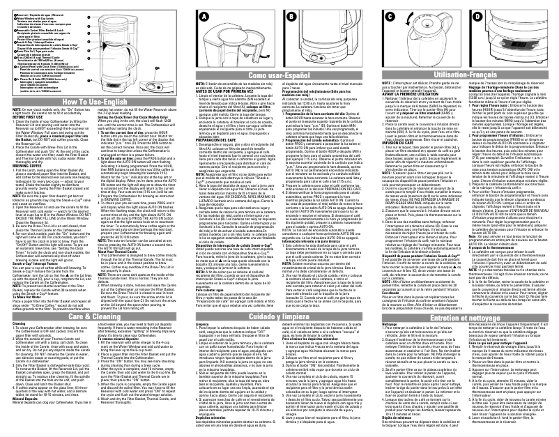 Page 1 de la notice Manuel utilisateur Black & Decker TCM508