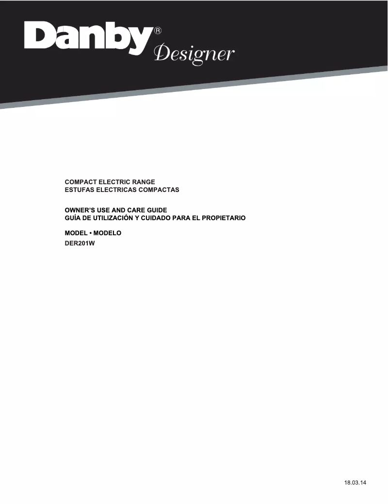 Page 1 de la notice Manuel utilisateur Danby DER201W