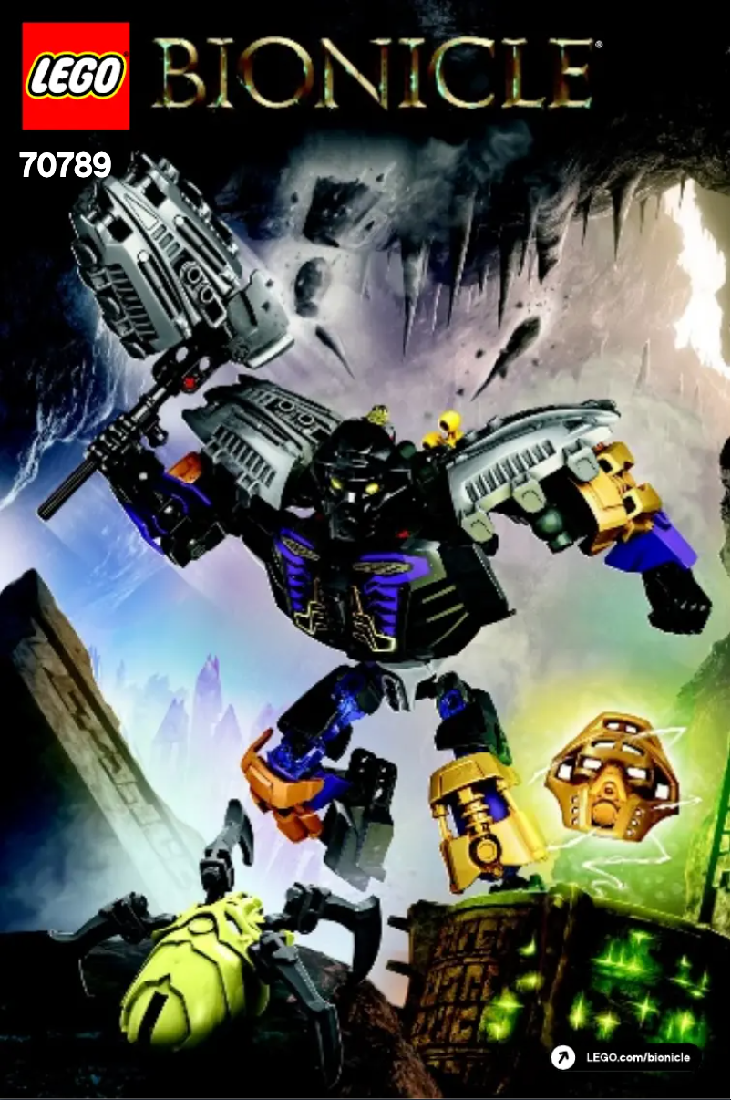 Page 1 de la notice Manuel utilisateur Lego Bionicle 70789
