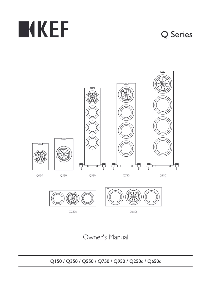 Página 1 del manual Manual de usuario KEF Q550