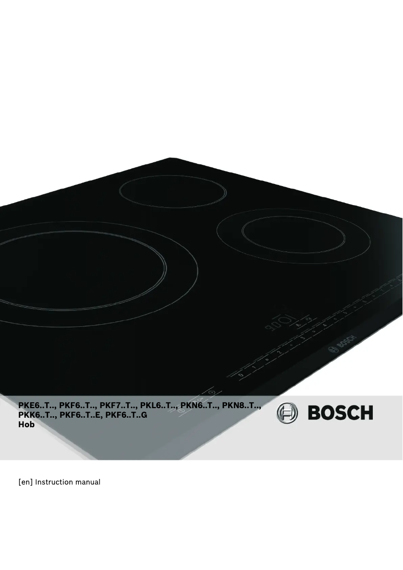 Page 1 de la notice Manuel utilisateur Bosch PKN645T14