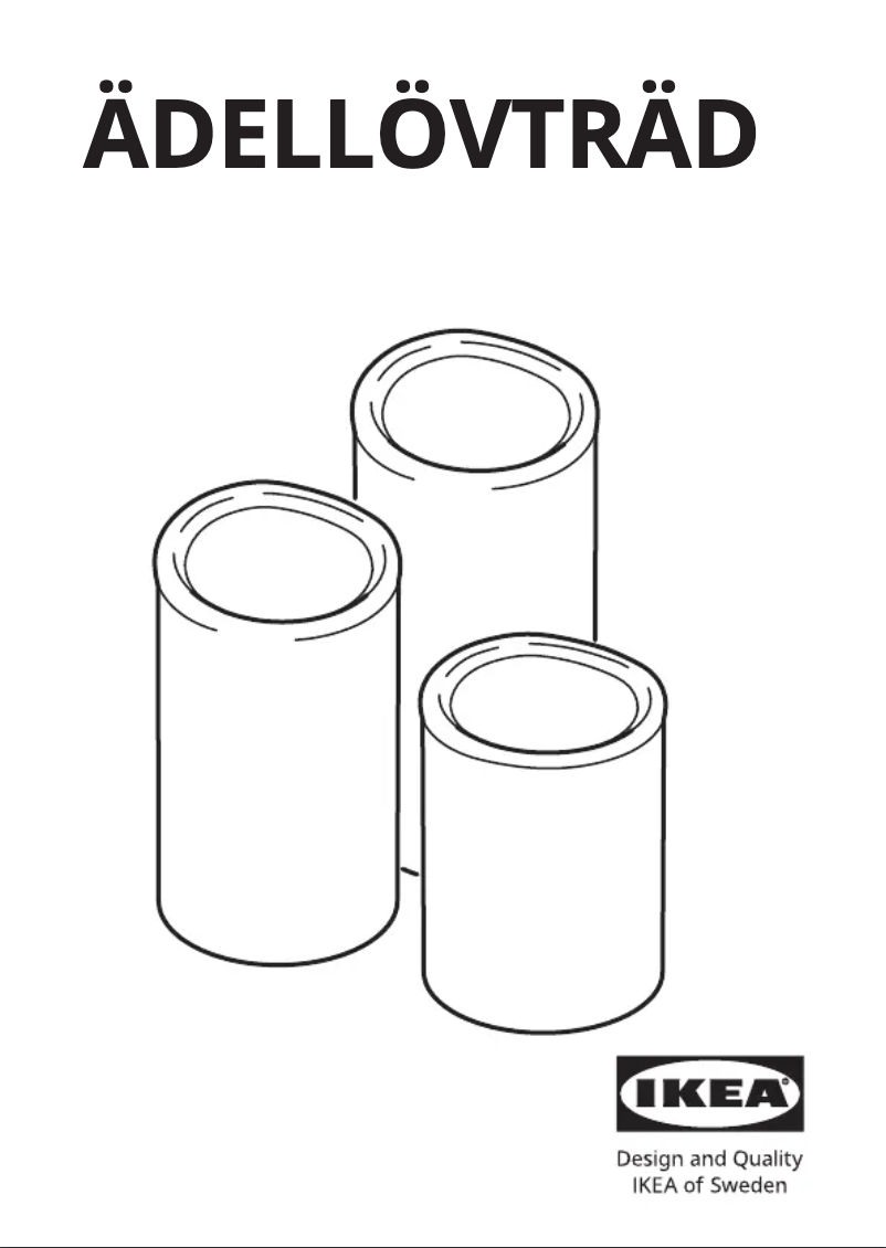 Image de la première page du manuel de l'appareil ÄDELLÖVTRÄD 605.204.51