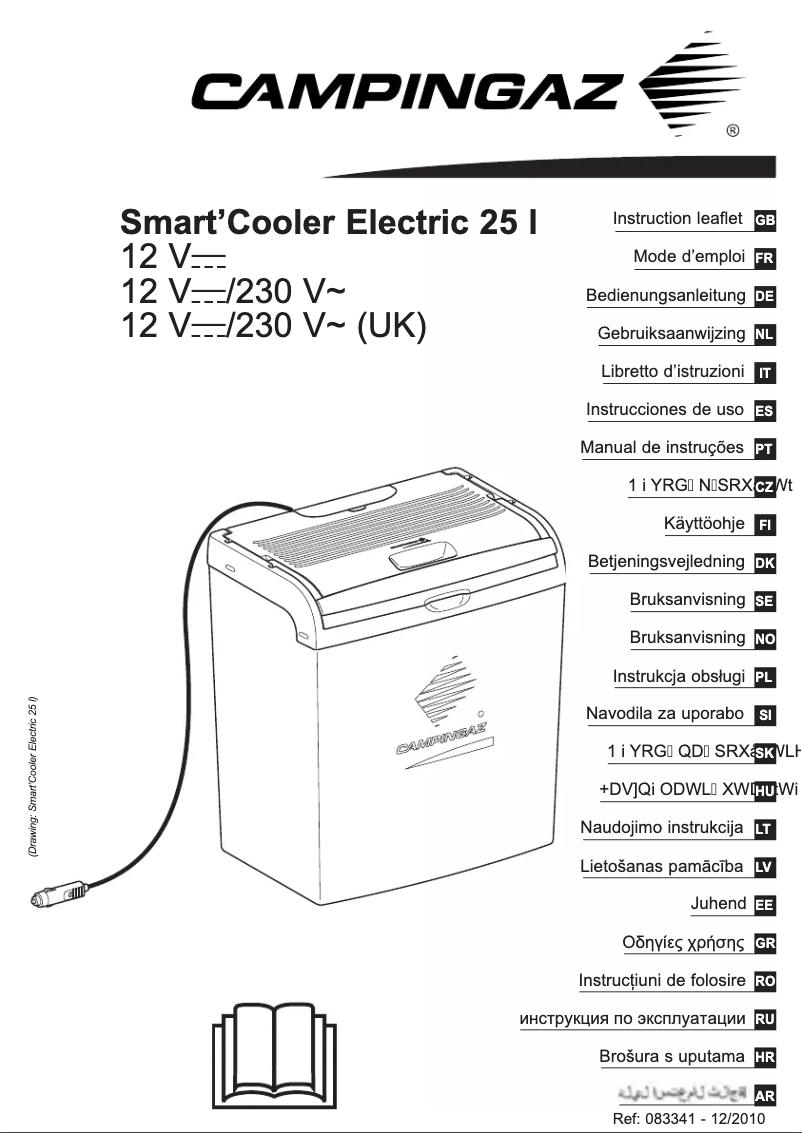 Page 1 de la notice Manuel utilisateur Campingaz SmartCooler Electric 25L