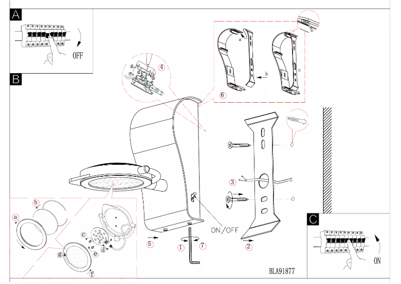 Page 1 de la notice Manuel utilisateur Eglo Orotelli