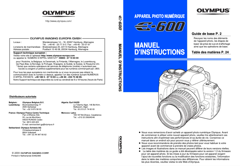 Página 1 del manual Manual de usuario Olympus E-600