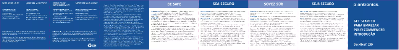 Page 1 de la notice Manuel utilisateur Plantronics BackBeat 216