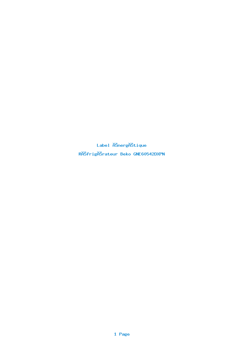 Image de la première page du manuel de l'appareil GNE60542DXPN