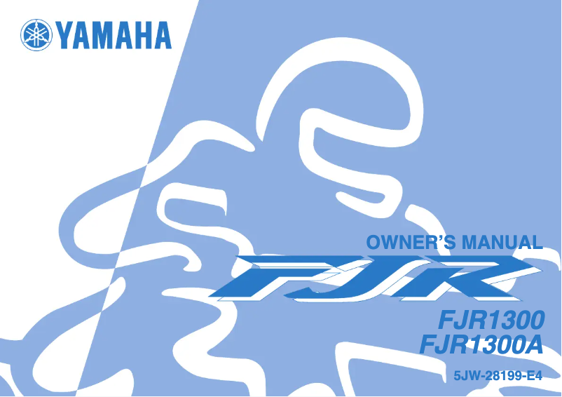 Page 1 de la notice Manuel utilisateur Yamaha FJR1300A