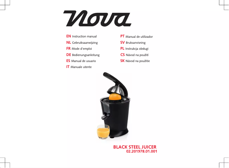 Page 1 de la notice Manuel utilisateur Nova 201978