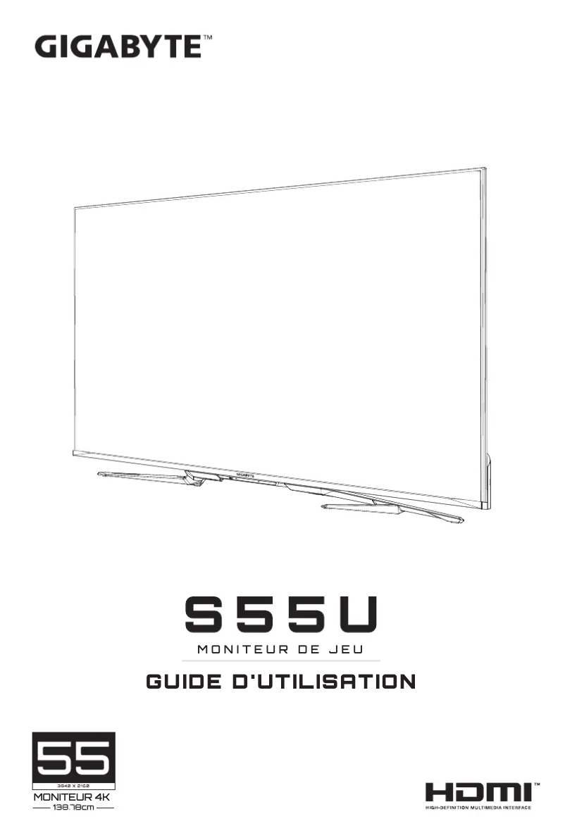 Page 1 de la notice Manuel utilisateur Gigabyte S55U