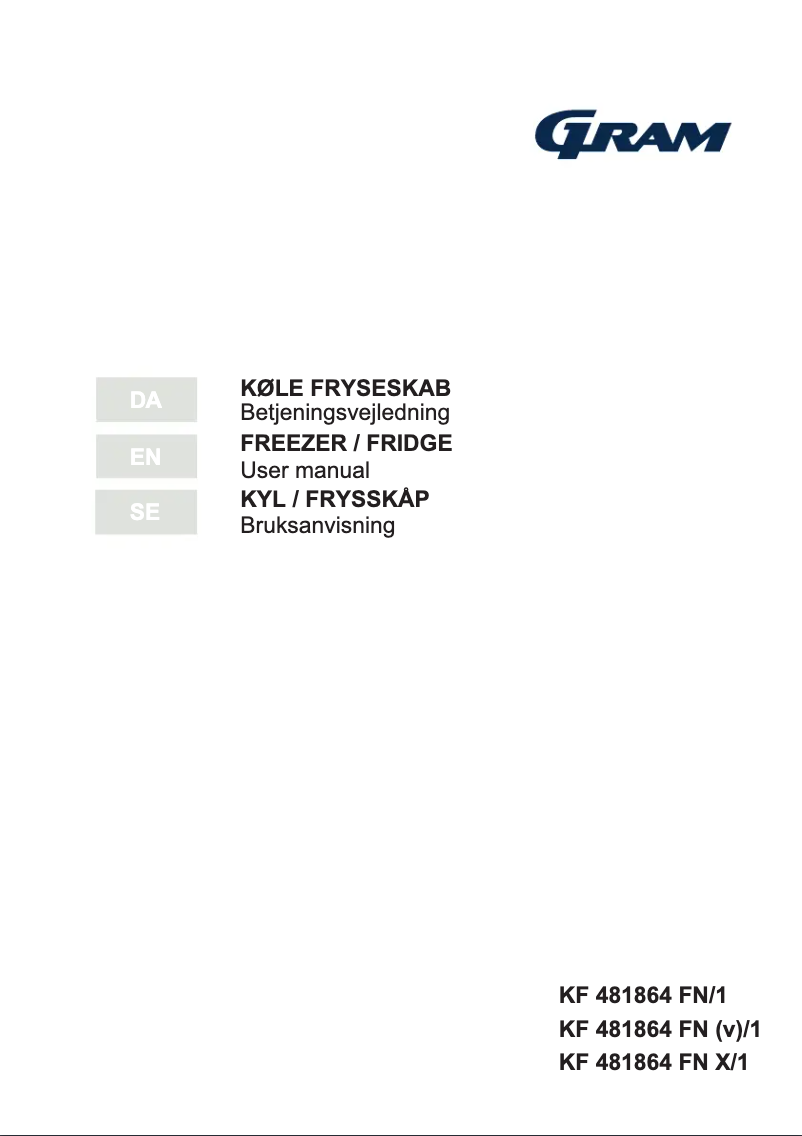 Página 1 del manual Manual de usuario Gram KF 481864 FN (v)/1