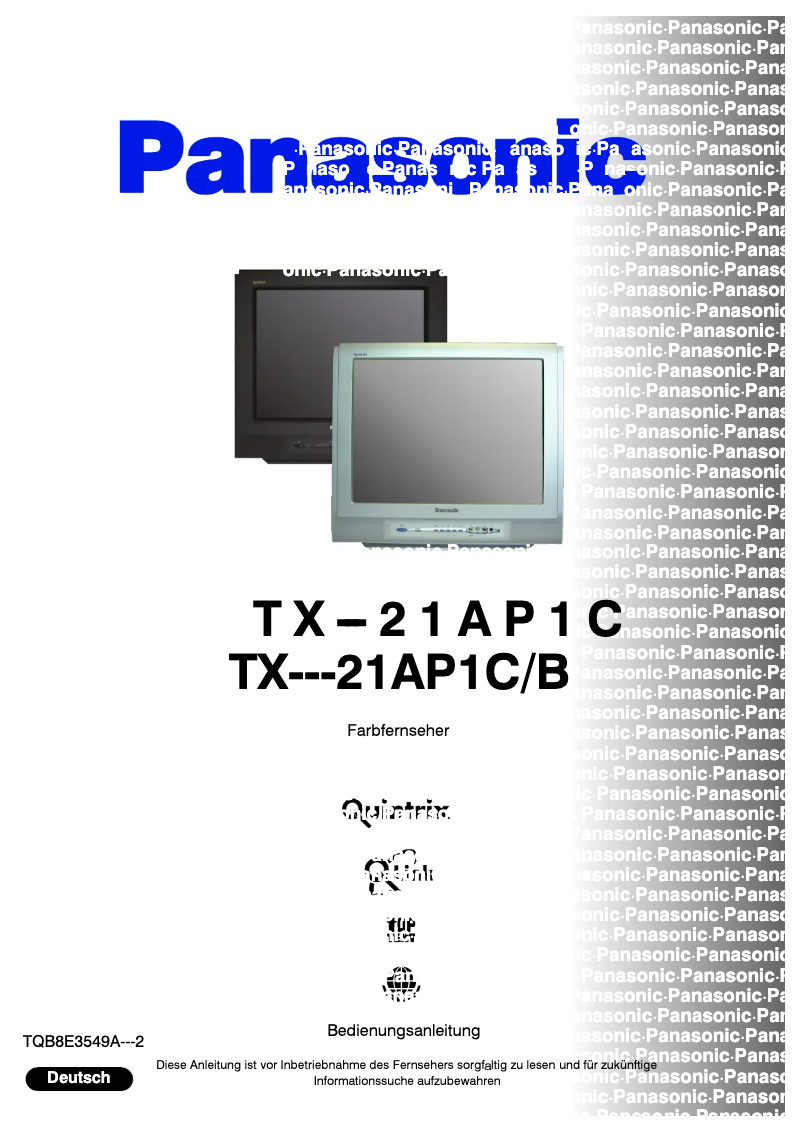 Page 1 de la notice Manuel utilisateur Panasonic TX-21AP1CB