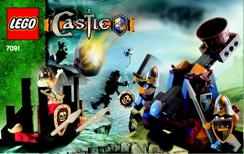 Page 1 de la notice Manuel utilisateur Lego Knights' Catapult Defense