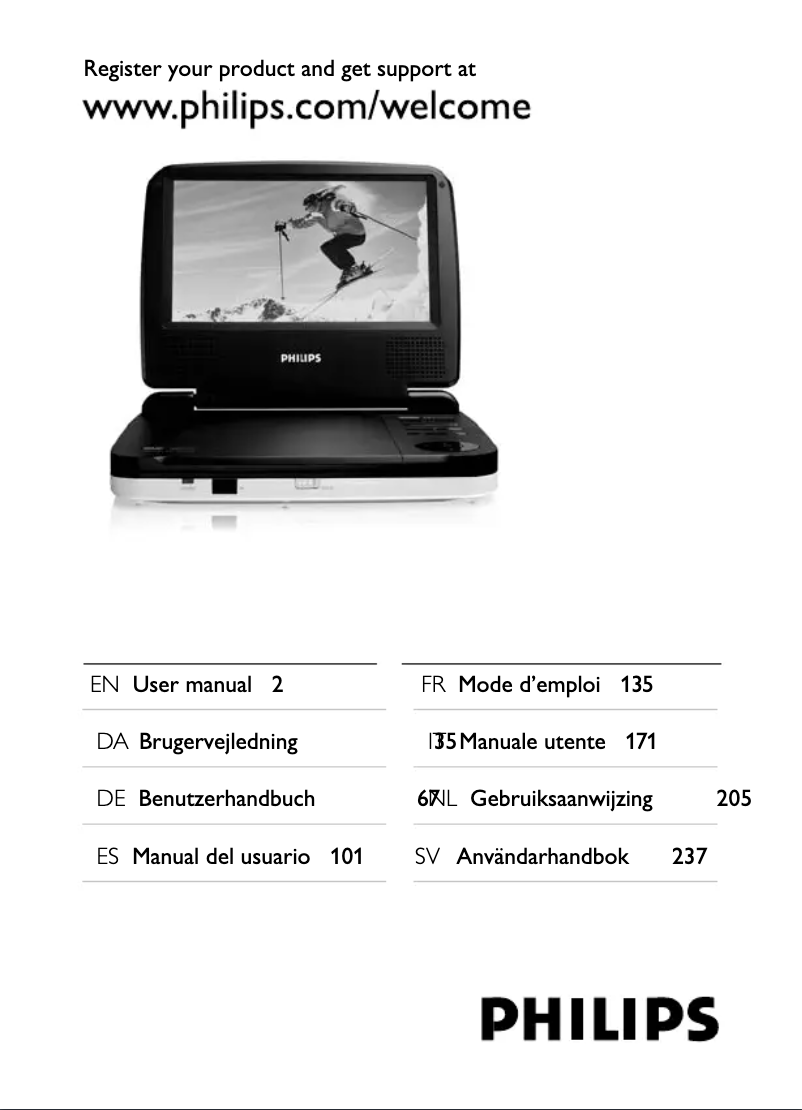 Page n°1 - Manuel utilisateur Philips PET716