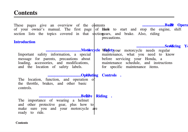 Page 1 of the manual User Manual Honda CRF50F (2013)