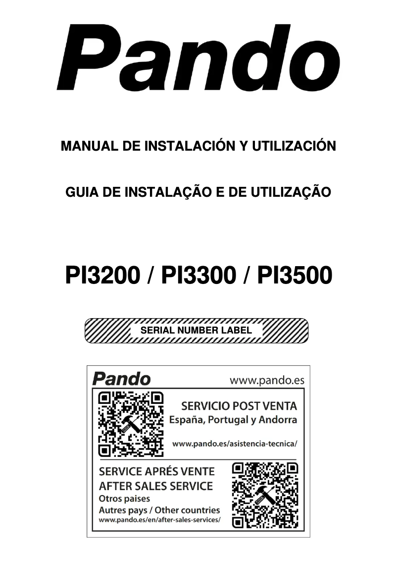 Page 1 de la notice Mode d'emploi Pando PI-3200
