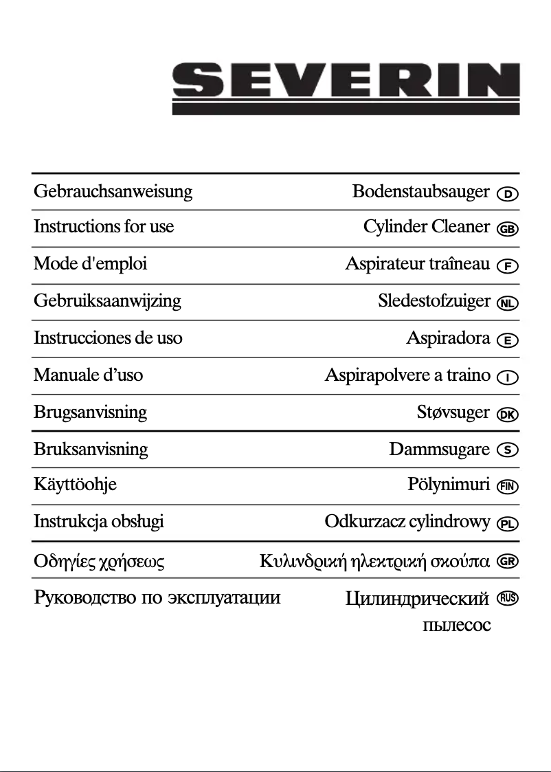 Página 1 del manual Manual de usuario Severin BR 7926