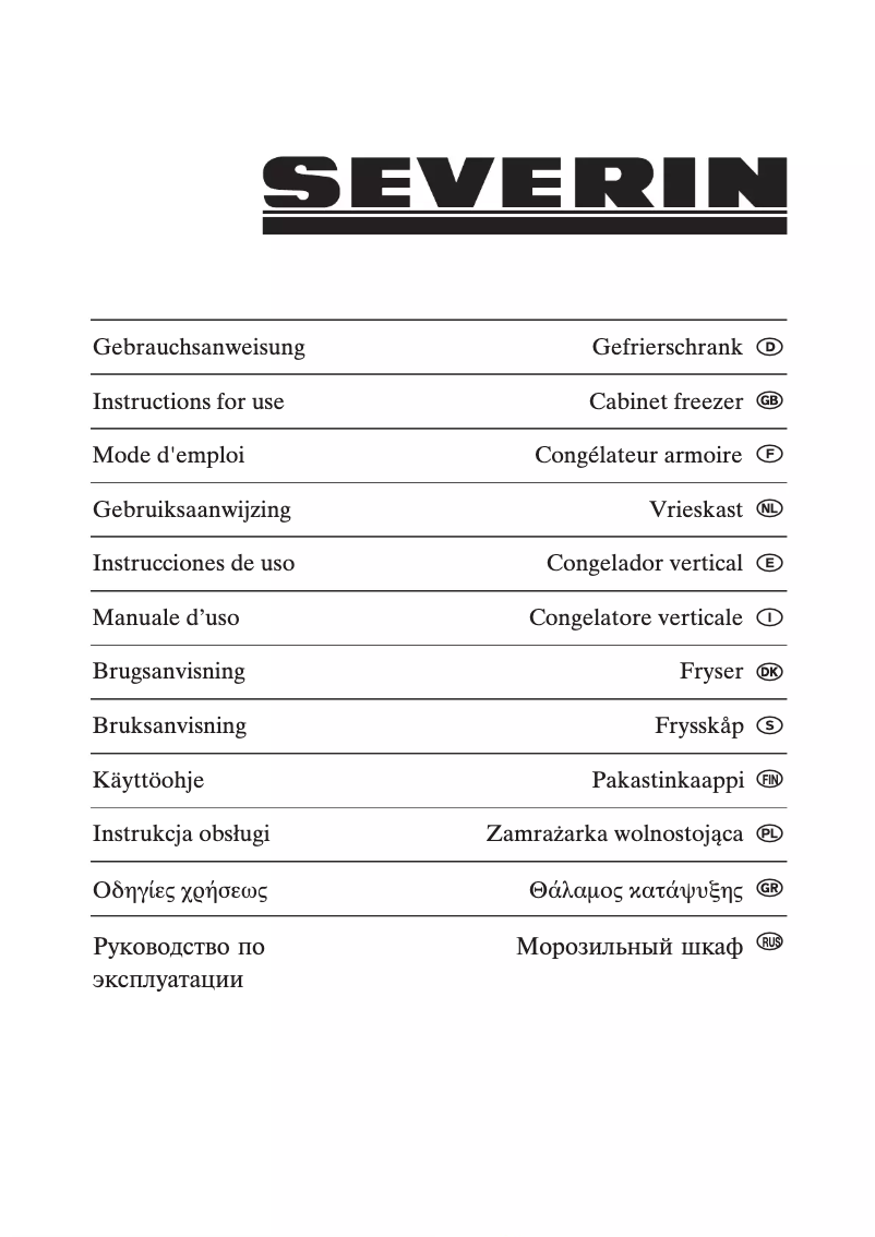 Page 1 de la notice Manuel utilisateur Severin KS 9830