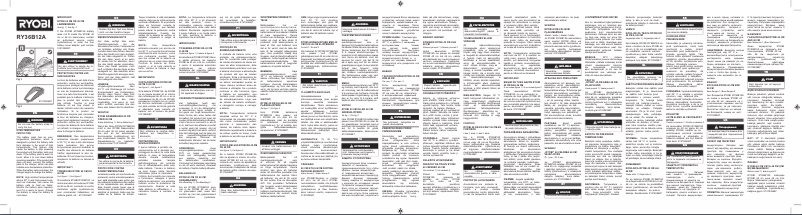 Page 1 de la notice Manuel utilisateur RYOBI Max Power RY36B12A